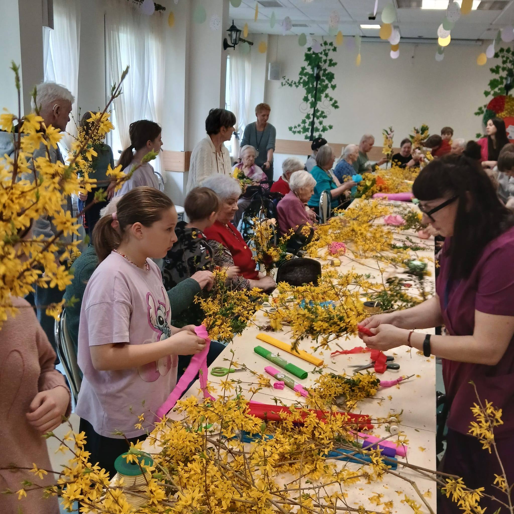 Warsztaty wielkanocne z uczniami Szkoły Podstawowej Nr 14 im. Danuty Szyksznian